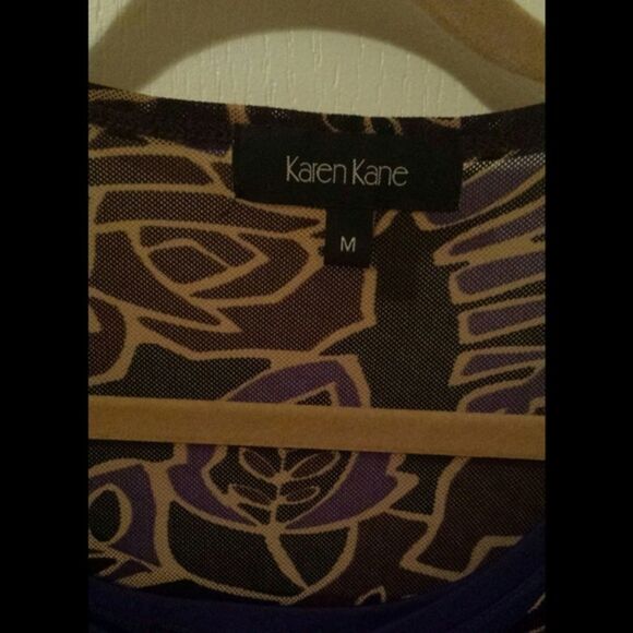 Printed Brown, purple and black top - Picture 3 of 3